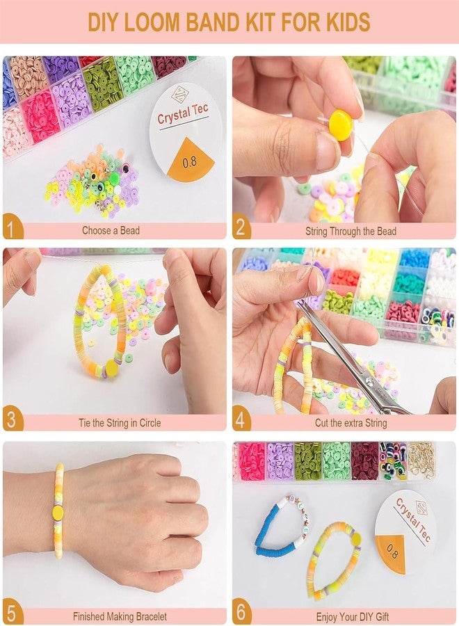 TREXEE (4000 DIY Bracelet Making Kit for Girls -Bracelet Kit for Girls|Birthday Gift for Girls Toys Age 5 6 7 8 9 10 Years Old/DIY Kit for Kids/Activity Kits for Girls - Multicolor - Image 5